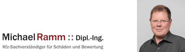 Michael Ramm, Dipl.-Ing. ::  KFZ-Sachverständiger für Schäden und Bewertung, zertifiziert vom TÜV Rheinland